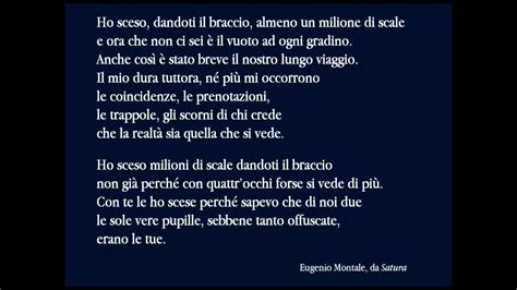 moglie di eugenio montale|Ho sceso dandoti il braccio di Montale: testo, parafrasi。